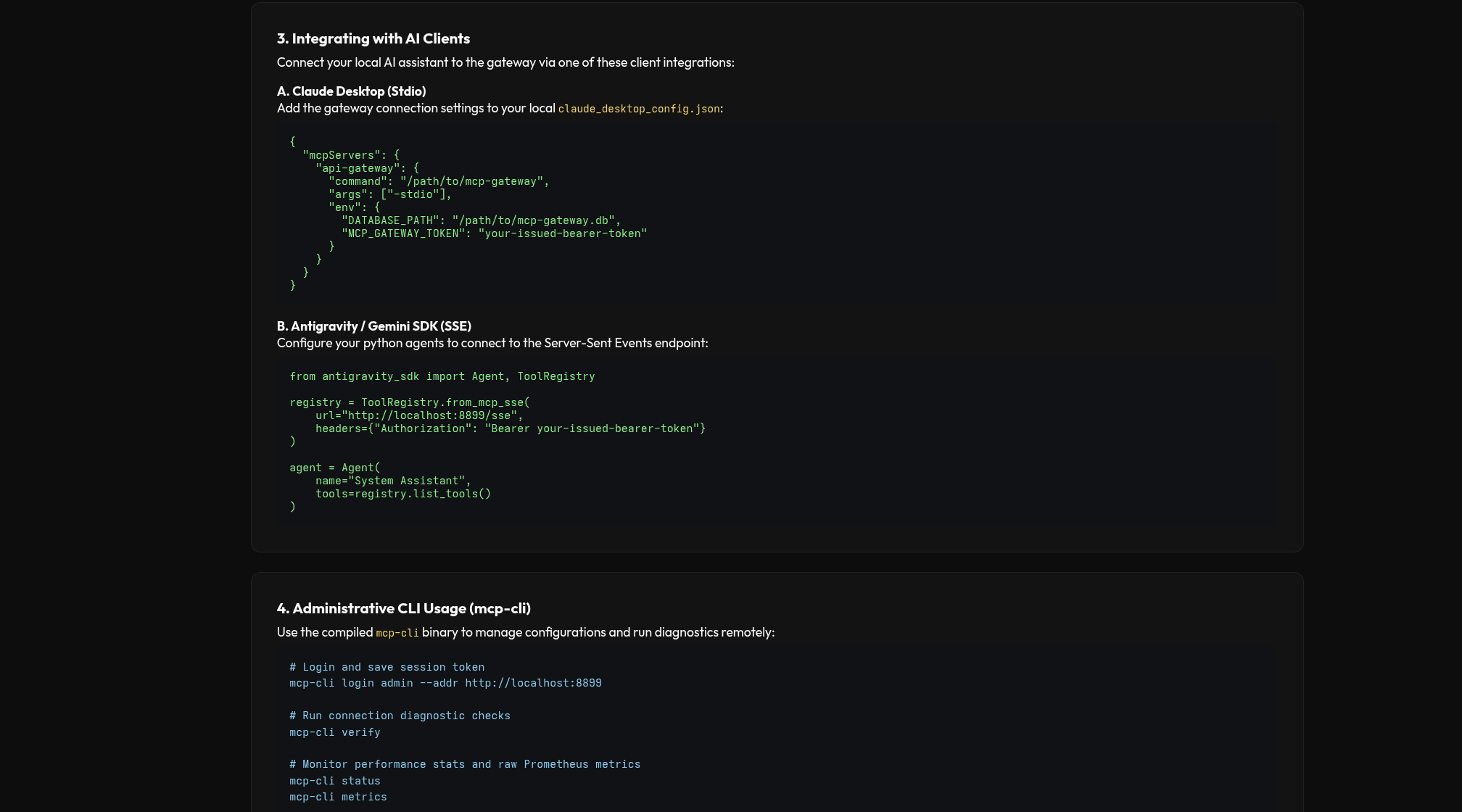 Integration Guide Embedded docs