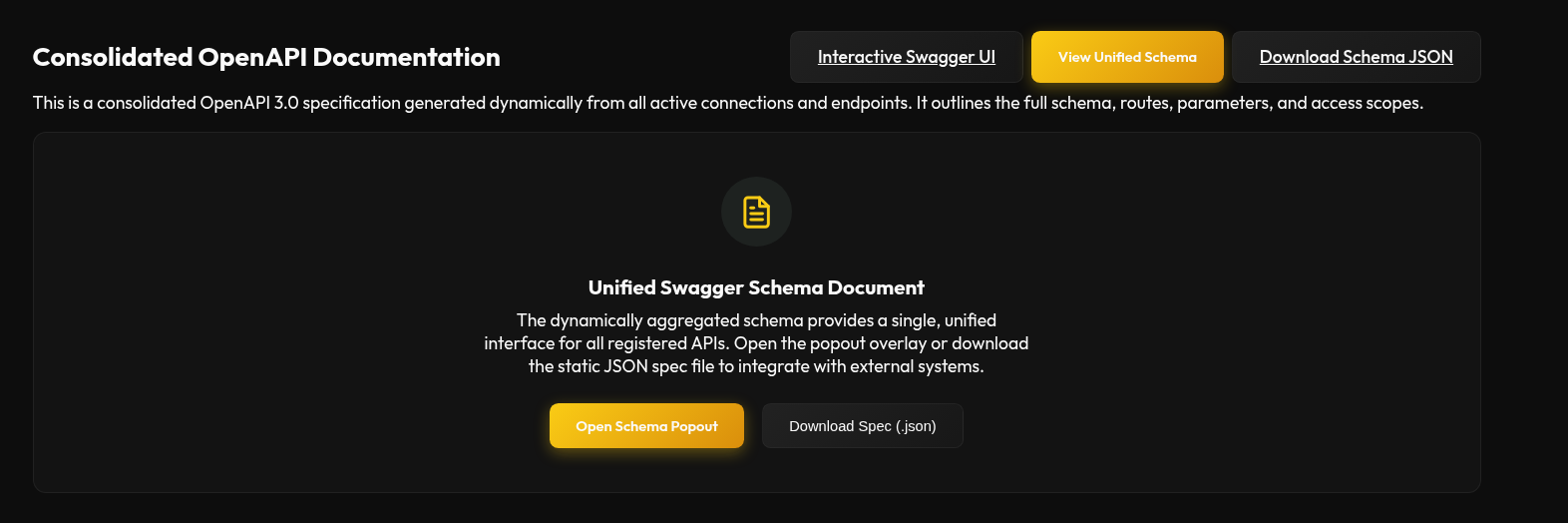 OpenAPI Schema Dialog